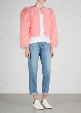 Big Bird pink lambswool jacket 